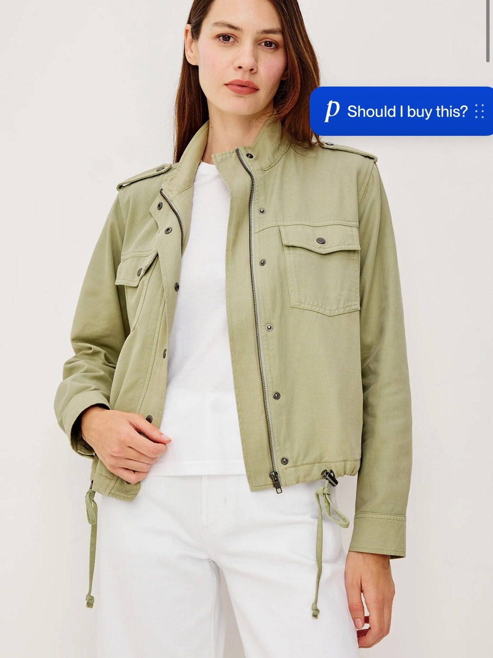 Rails Olive Utility Zip-Front Jacket